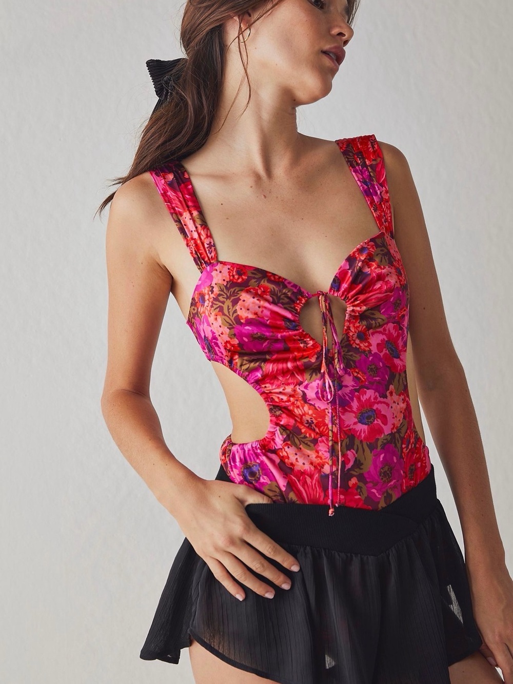 For Love & Lemons Floral bodysuit